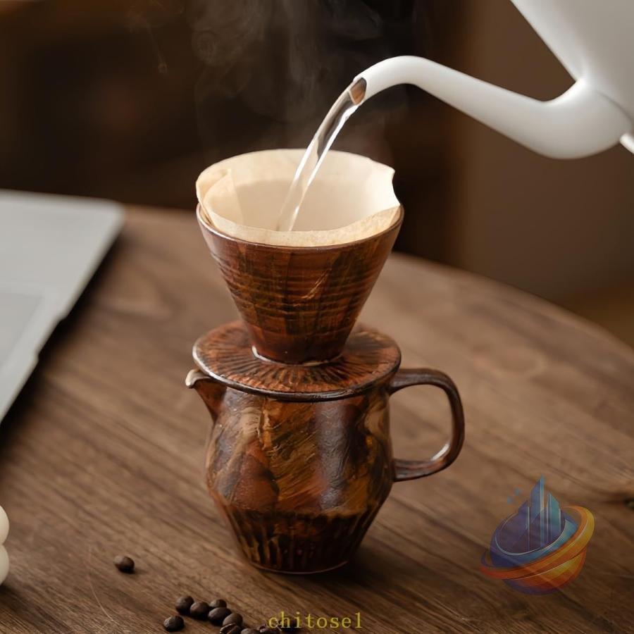 アンティーク コーヒーサーバ 陶器製 楽天市場】ANCIENT POTTERY Pot＆Dripperセット(コーヒー ドリッパー