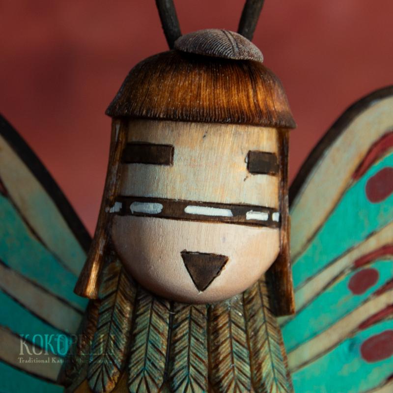ホピ族のカチナドール Norman Cuch / Butterfly Maiden : KOKOPELLI