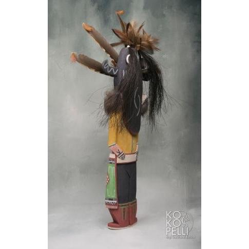 ホピ族のカチナドール Black Ogre (Nataska) : KOKOPELLI for Smudging