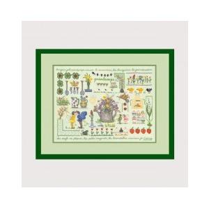 22年激安 フランス ルボヌールデダム クロスステッチキット ボヌールデダム クロスステッチキットプランタン 春 リネン上級者 刺繍道具 材料 Zeg Mn