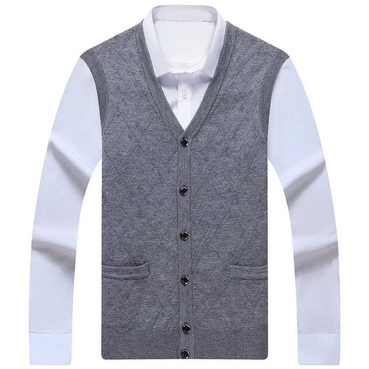 ニットベスト メンズ 春 トップス おしゃれ 前開き Vネック ボダン式 紳士服 ビジネス カジュアル 父の日 お値打ち価格で