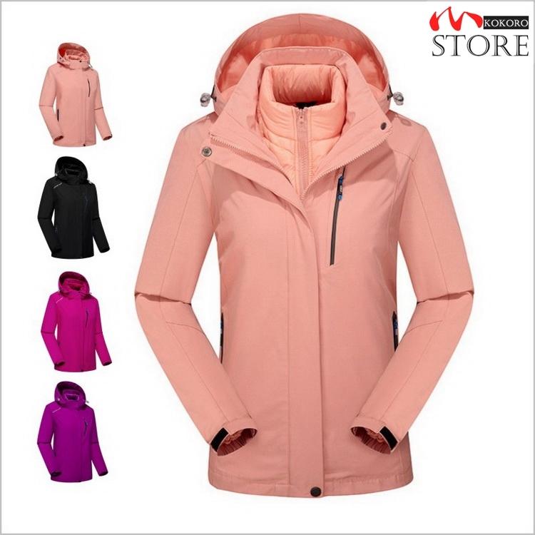 直営店輸入品 登山服 マウンテンパーカー レディース 着脱式インナー付き 裏ジャケット 2点セット 厚手 トレッキング 防寒服 アウトドア 秋冬 安心の日本製 Www Superavila Com