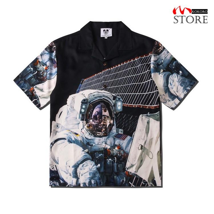 総柄シャツ シャツ きれいめシャツ 開襟シャツ アロハシャツ カジュアルシャツ トップス 半袖 サーフ系 リゾート ストリート メンズ 22 夏 新作 新品