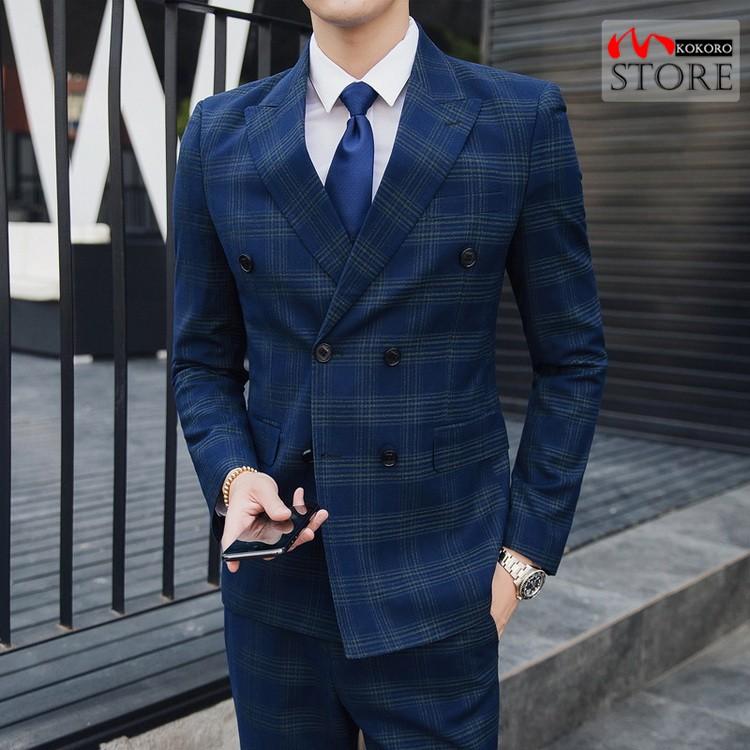 絶対一番安い メンズ ダブルスーツ チェック柄 3ピーススーツ スリーピース スリーピー スーツ ビジネススーツ セットアップ 6つボタン 結婚式 春 手数料安い Www Muslimaidusa Org