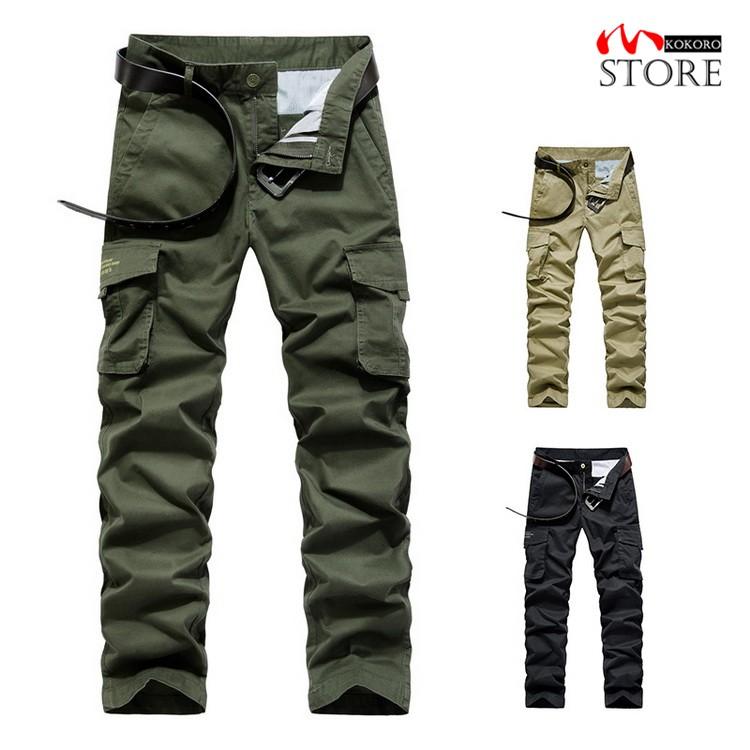 カーゴパンツ メンズ ワークパンツ ミリタリーパンツ アウトドアウェア ミリタリーファッション ボトムズ ロング丈 C 心store 通販 Yahoo ショッピング