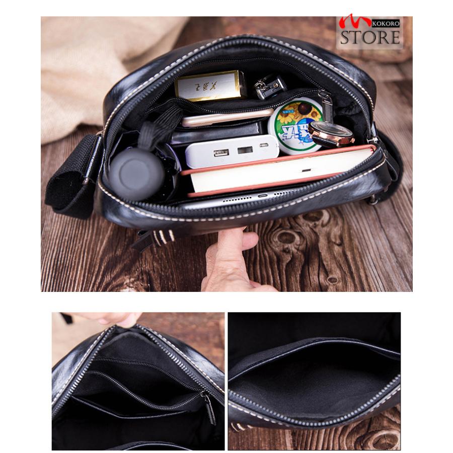 ミニ ショルダー バッグ メンズ サコッシュ 軽量 小さいバッグ ミニバッグ おしゃれ 黒 斜めがけ 鞄 アウトドア 縦型 Puレザー C 心store 通販 Yahoo ショッピング