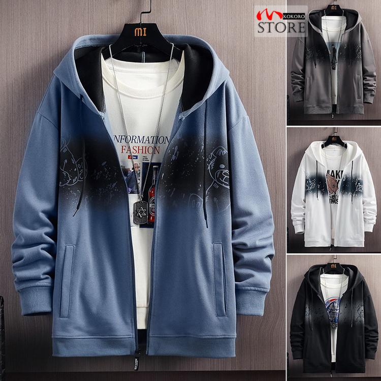 パーカー メンズ ジップアップパーカー トップス 春服 春物 きれいめ