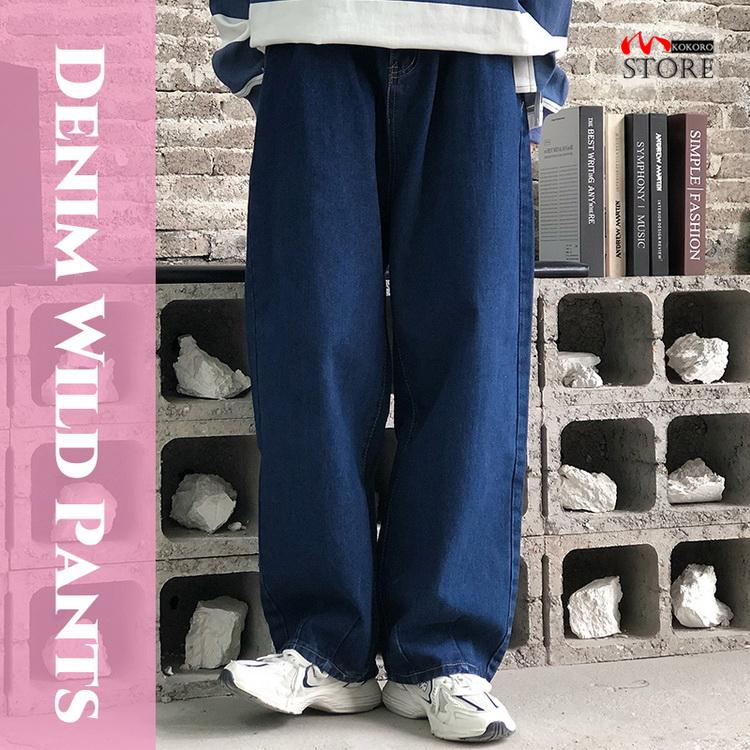バギーパンツ レディース メンズ ジーンズ デニムパンツ ワイドパンツ ボトムス 男女兼用 秋夏 10代 代 30代 E 心store 通販 Yahoo ショッピング