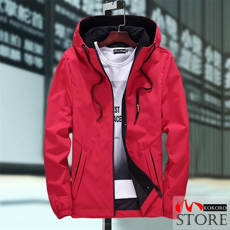 ジャケット マウンテンパーカー メンズ ウィンドブレーカー フード付き