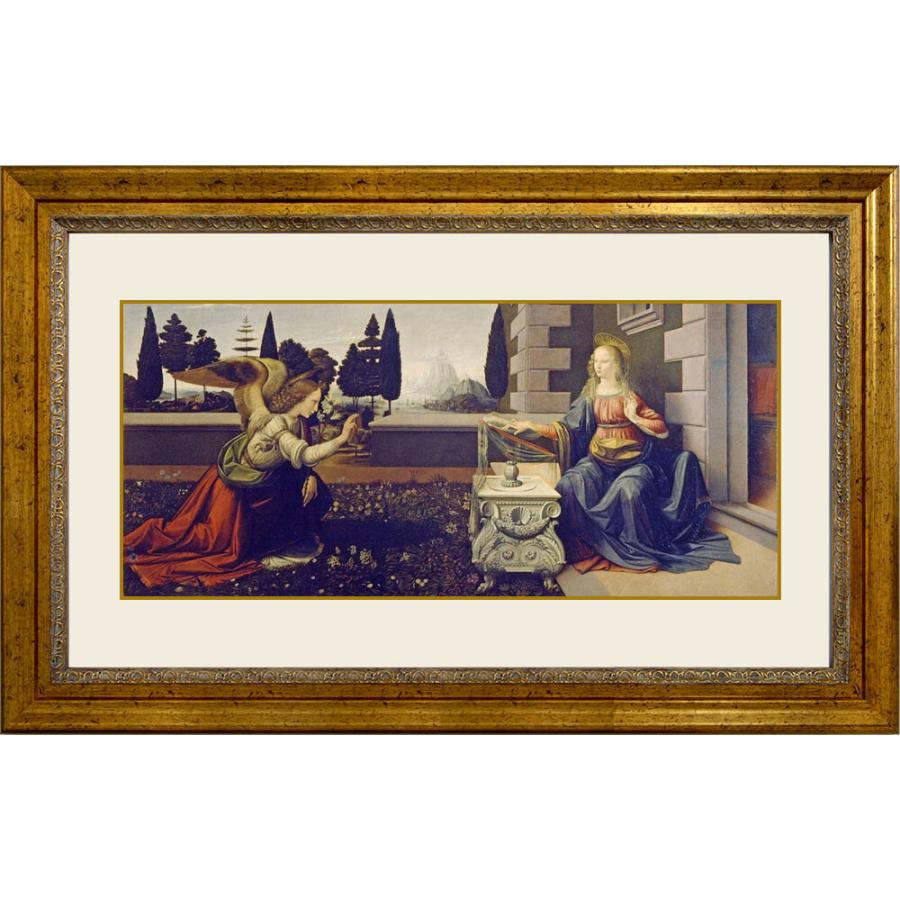 額絵 レオナルド ダ ビンチ 受胎告知 複製画 宗教画 S253flg 癒しのヴェルサイユ宮殿ヤフー店 通販 Yahoo ショッピング