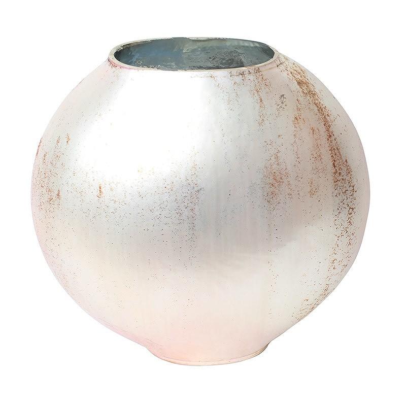 Flowerベース 花瓶 ガラス ピンクベージュ(9684円)