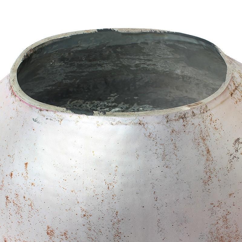 Flowerベース 花瓶 ガラス ピンクベージュ 