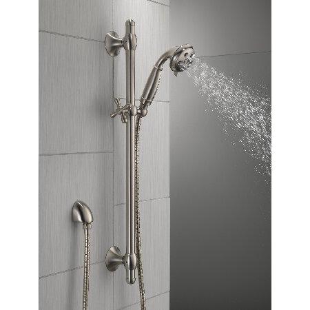 (Stainless)　Delta　Faucet　Components,　51308-SS　Slide　Bar　Hand　Universal　Stainless（並行輸入品）　Showering　Shower,