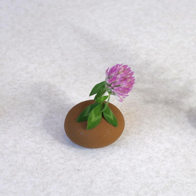 鉄鋳物 花瓶ウェイト 一輪挿し フラワースタンド VW-02 平楕円 鉄製