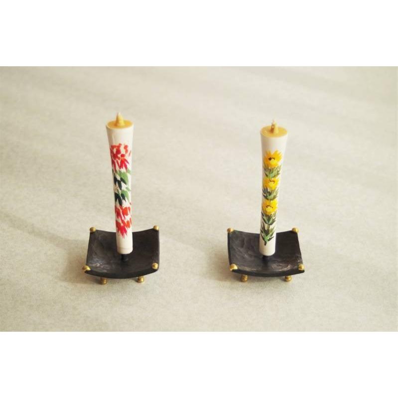 絵ろうそく 縁起柄 慶事柄 3号 2本入り 大與 三匁 和ろうそく ローソク