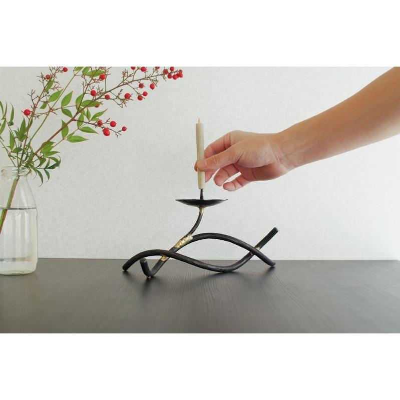 茶道具 古物品 ろうそく立て 手燭 可動式 一対 茶道具 古物品 ろうそく立て 手燭 可動式 一対