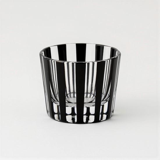 江戸切子 グラス KUROCO ストライプ 黒切子 ぐい呑み ぐい飲み