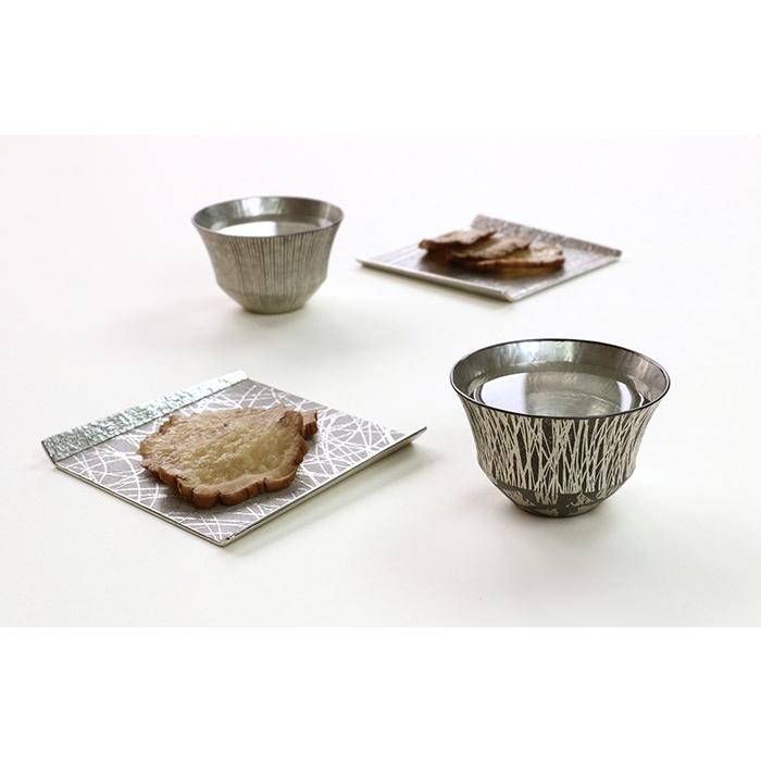 錫色酒器 KURACCO 浦中廣太郎 純銅製 純錫 おちょこ 錫製 鎚目 高級