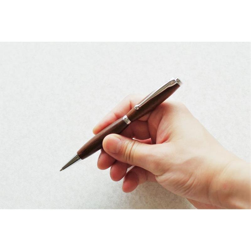 名入れ可 銘木ボールペン - チーク LINKWOODDESIGN 日本製 木ペン