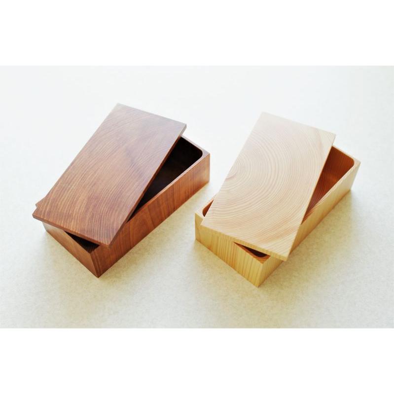 媛ひのき くり抜き弁当箱 「年輪」 M - 角あり LINKWOODDESIGN 媛ひのき くり抜き弁当箱 「年輪」 M - 角あり LINKWOODDESIGN
