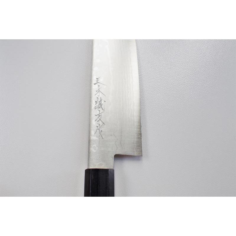 三徳包丁 V金10号鋼積層 5寸半 165mm  UF169 三木刃物製作所 みきかじや村 鍛造 V1 ダマスカス 包丁 ミルフィーユ 高級 ステンレス  日本製の画像