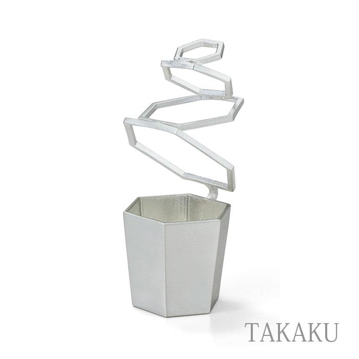 花器 HOOP TAKAKU 能作 本錫 花瓶 鋳物 高岡銅器 金属 銀色 花器 HOOP TAKAKU 能作 本錫 花瓶 鋳物 高岡銅器 金属 銀色