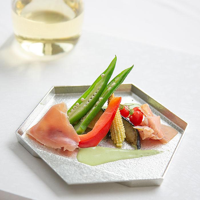 つまみ皿 TAKAKU L 能作 錫製 皿 多角形 食器 おしゃれ つまみ皿 TAKAKU L 能作 錫製 皿 多角形 食器 おしゃれ