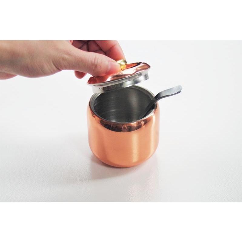 シュガーポット・クリーマーセット 純銅製 VIP 新光金属 銅 真鍮 砂糖