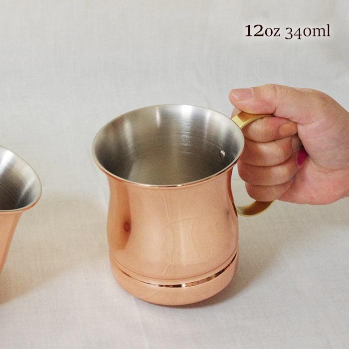 ビアマグ 12oz 340ml 純銅製 新光金属 銅製品 銅マグカップ ジョッキ ビール 国産｜kokoshoku