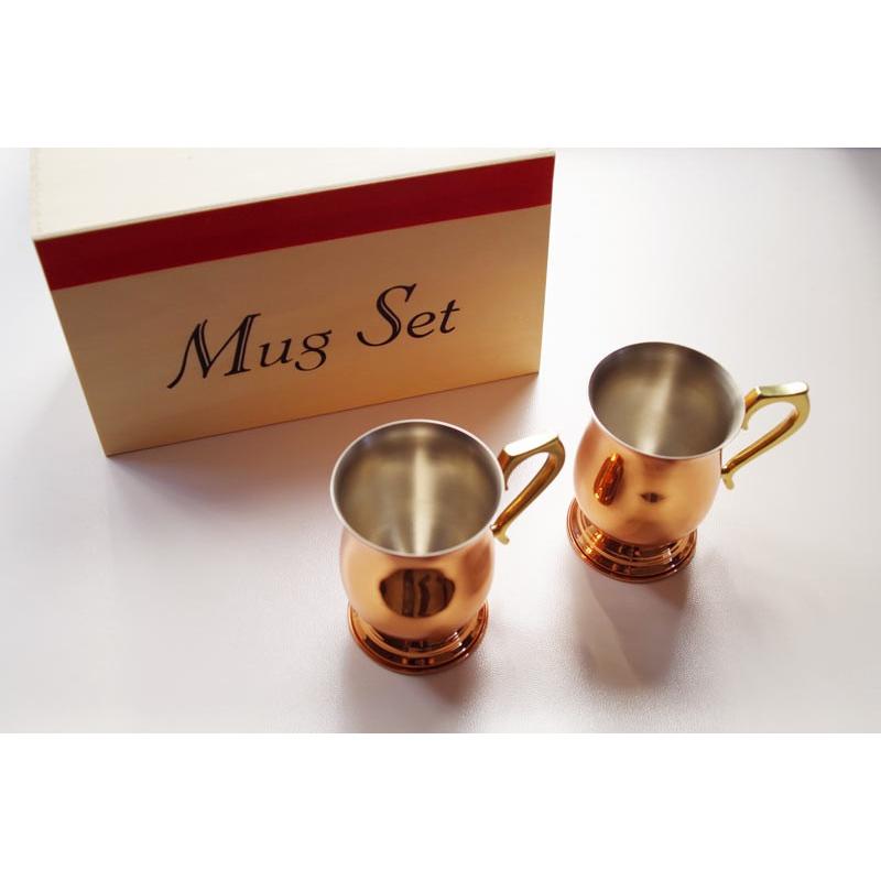 木箱入り 純銅製 ジョッキ 小 ペア ギフト セット 新光金属 新光堂 燕市 銅製品 真鍮 夫婦 両親 新婚 退職 お祝い プレゼント 贈り物 Skk 068 ココショク 日本の手仕事ショップ 通販 Yahoo ショッピング