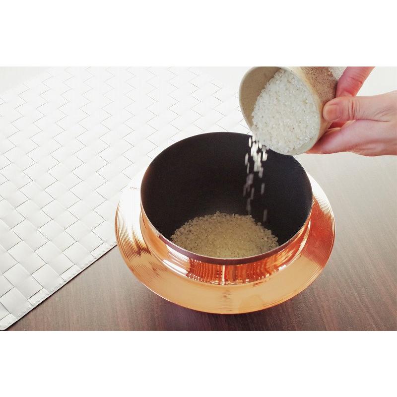 羽釜 5合炊き 桐釜受けセット 純銅製 ごはんはどうだ! 新光金属 羽釜 5合炊き 桐釜受けセット 純銅製 ごはんはどうだ! 新光金属