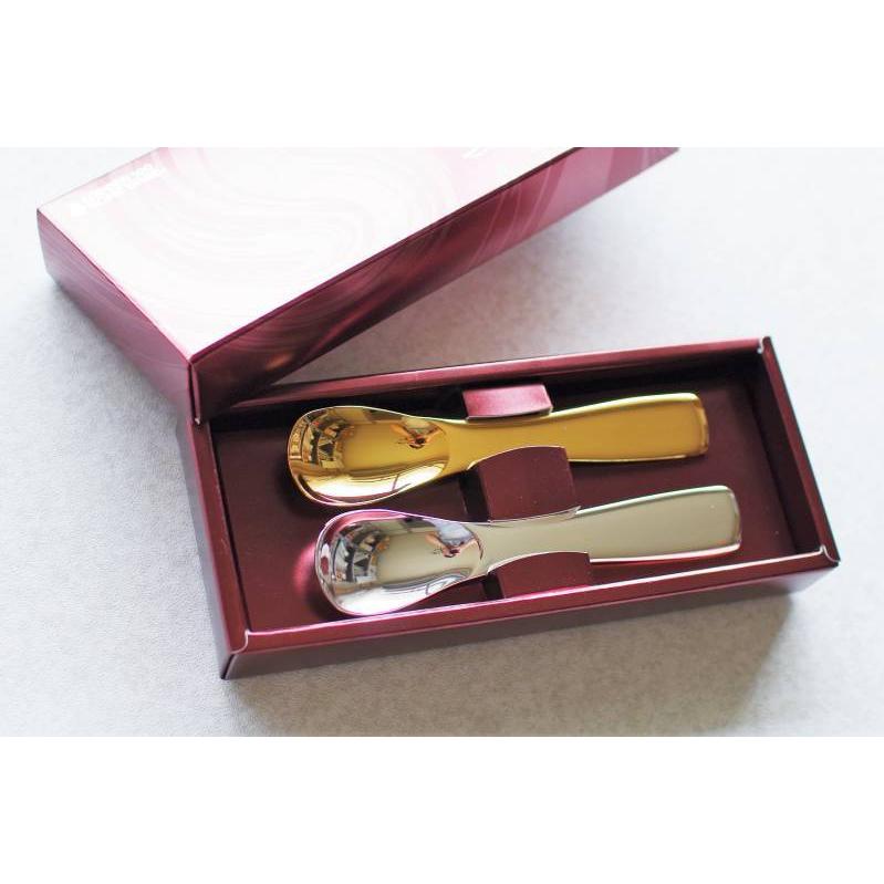 新光金属 アイススプーン 純銅製 ペアセット 新光堂 燕 銅製品 錫