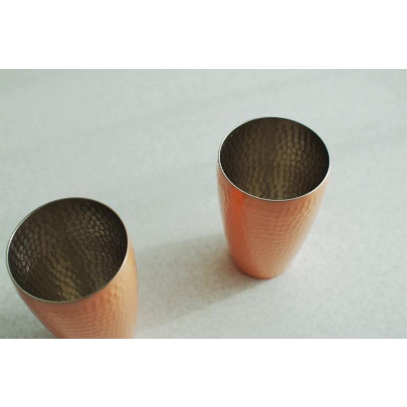 新光金属 タンブラー ペア 純銅製 250ml ビール 銅 ペアグラス ペア