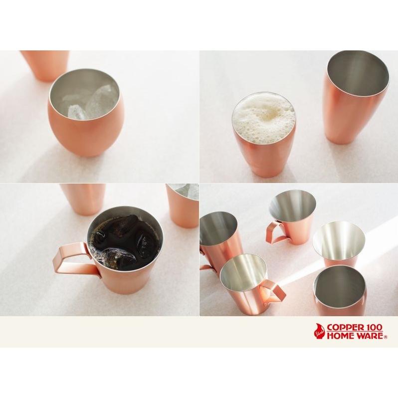 銅 錫 ロック タンブラー MUKU  370ml  新光金属 燕市 銅製品 酒器 ビール カップ おしゃれ 焼酎 誕生日 グラス 父 男性 プレゼント 新光堂の画像