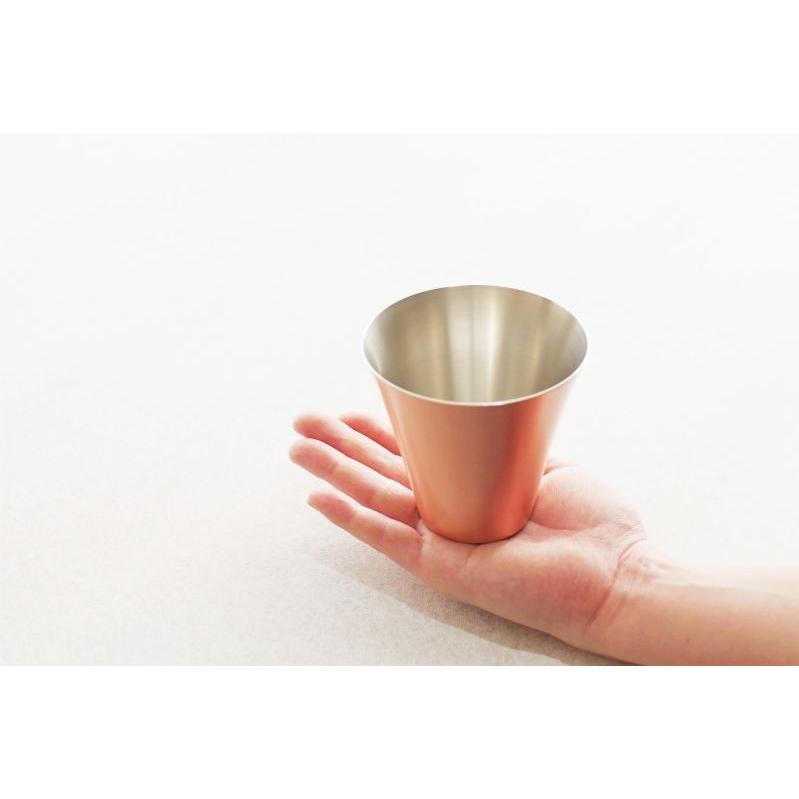 銅 錫 ロック タンブラー MUKU  370ml  新光金属 燕市 銅製品 酒器 ビール カップ おしゃれ 焼酎 誕生日 グラス 父 男性 プレゼント 新光堂の画像