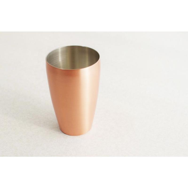 銅 錫 タンブラー M MUKU  400ml  新光金属 燕市 銅製品 酒器 ビール カップ コップ おしゃれ グラス 男性 誕生日プレゼント 新光堂の画像