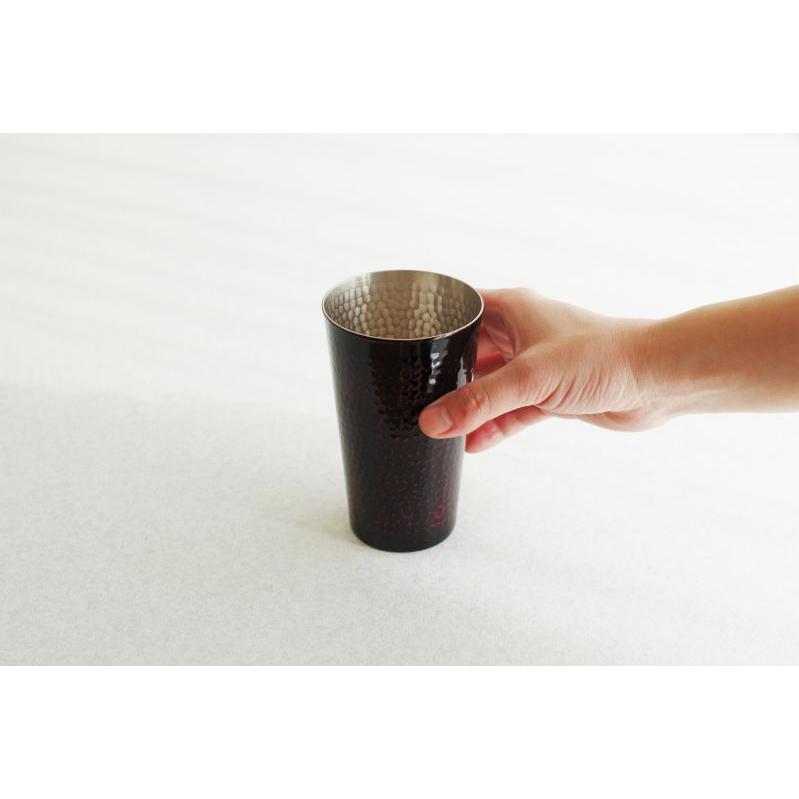 金胎漆器 タンブラー 大 曙 あけぼの 500ml 銅タンブラー 銅製品 漆器 コップ 金属 カップ ビールグラス 還暦祝い 古希祝い 退職祝い 高級品 喜寿祝い_6