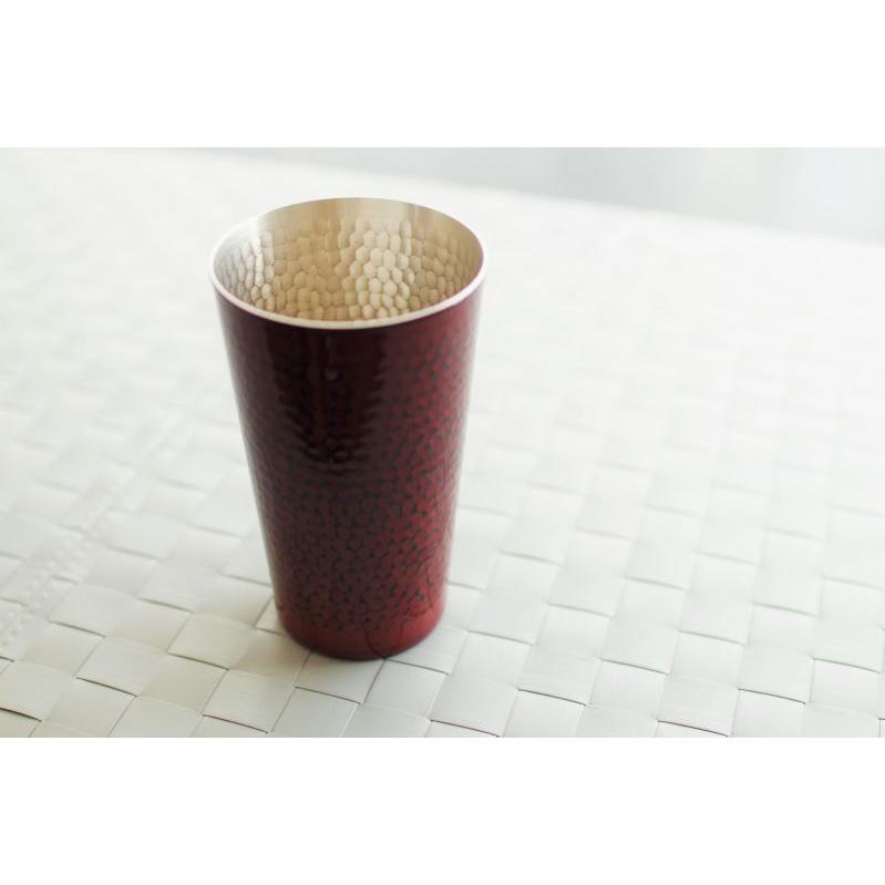 金胎漆器 タンブラー 大 根来 500ml 銅 新光金属 タンブラー 朱漆 銅製品 漆器 コップ 大きい カップ 敬老の日 結婚祝い 記念品 喜寿 退職祝い 古希 送別 贈り物の画像