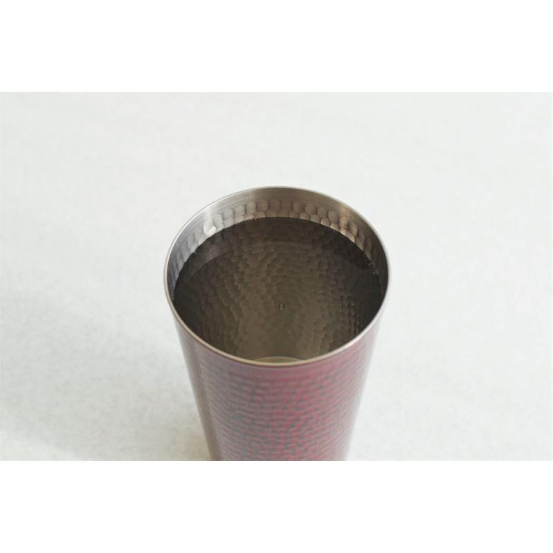 金胎漆器 タンブラー 大 根来 500ml 銅 新光金属 タンブラー 朱漆 銅製品 漆器 コップ 大きい カップ 敬老の日 結婚祝い 記念品 喜寿 退職祝い 古希 送別 贈り物の画像