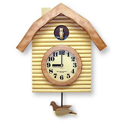 さんてる SR650 天然木使用 レトロ鳩時計 ） 2200g 掛け時計