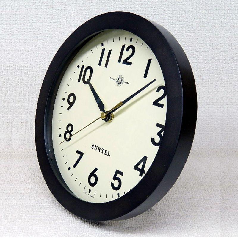 掛け置き兼用時計 連続秒針 SR03BR ダークブラウン さんてる 日本製 国産時計 レトロな壁時計 掛け時計 ナチュラル おしゃれ 贈り物｜kokoshoku｜05