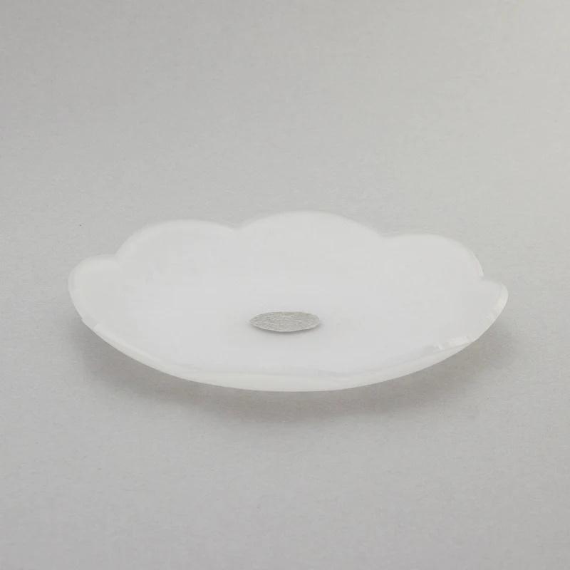 箔 まめざら シルバー 11cm 単品 和紙調のアクリルに箔を 箔 まめざら シルバー 11cm 単品 和紙調のアクリルに箔を