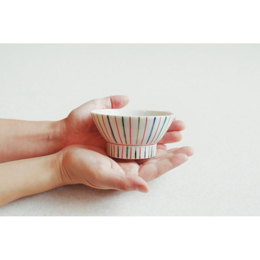 茶碗 中 十草(とくさ) 200kcal 普通 並盛り ご飯茶碗 ストライプ HP-8B