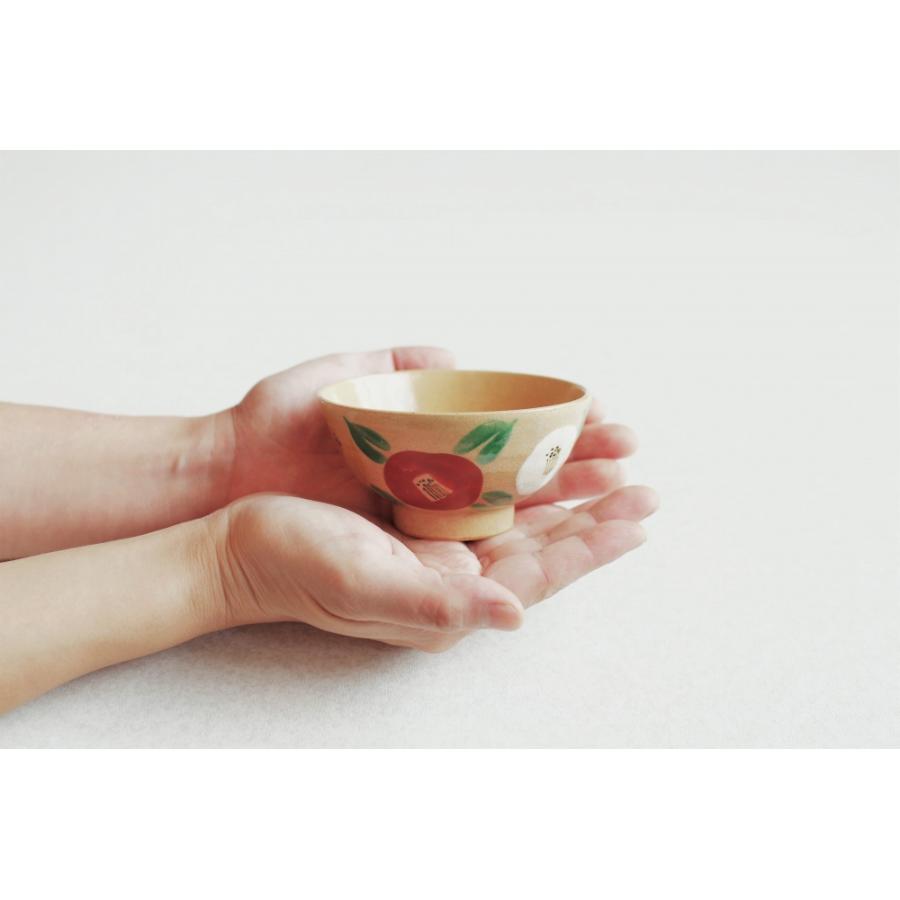 同梱不可】 茶碗 中 椿 つばき 200kcal 男女 シェア食器 一般サイズ HE