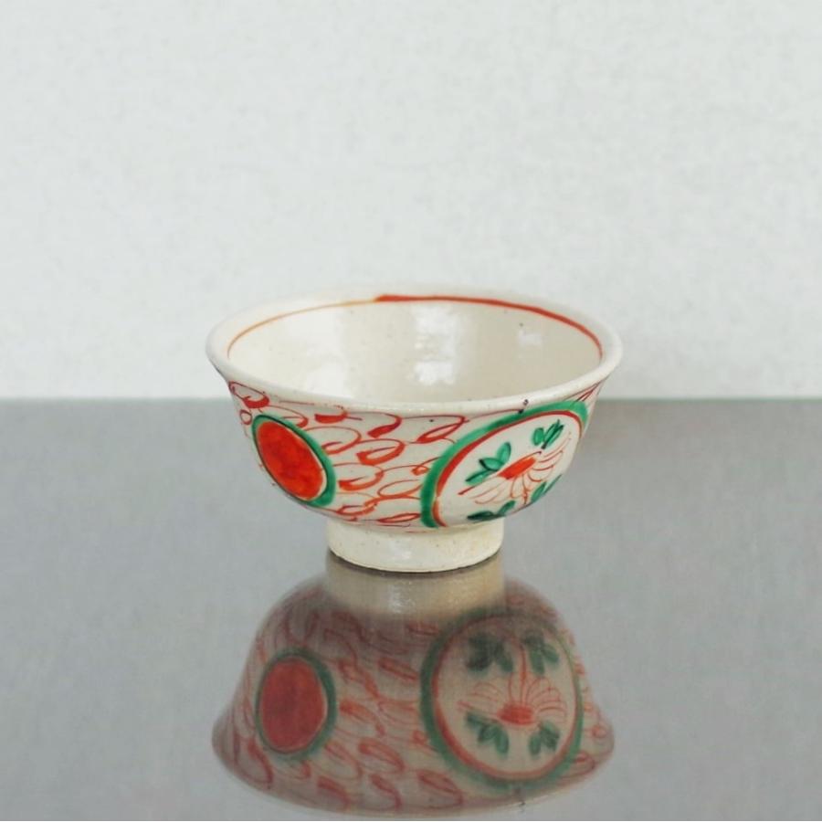 中国民国時代の美人絵柄の茶碗 茶碗 中 赤絵 200kcal 男女 兼用 ご飯茶碗 中国風 呉 戦国時代風 HE