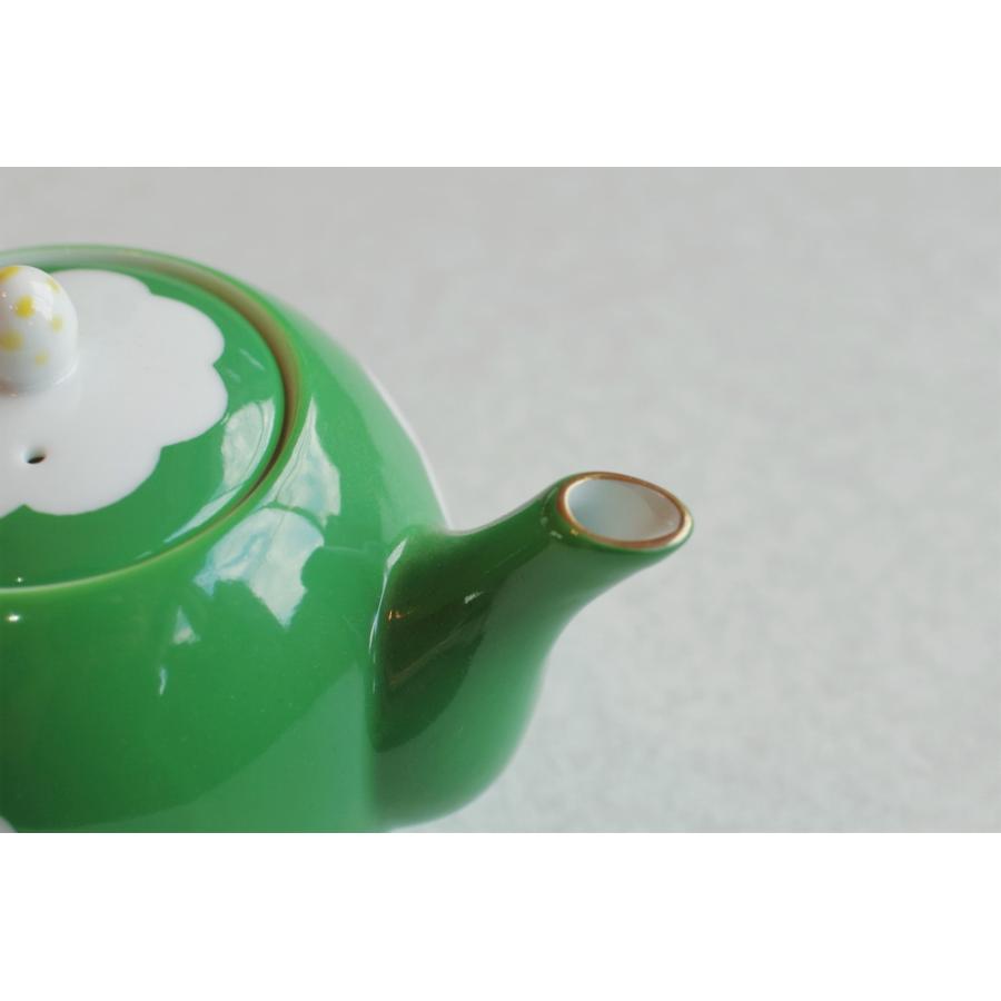 美濃焼 ティーポット 金彩もえぎ花図 食器 おしゃれ 磁器 急須 ポット