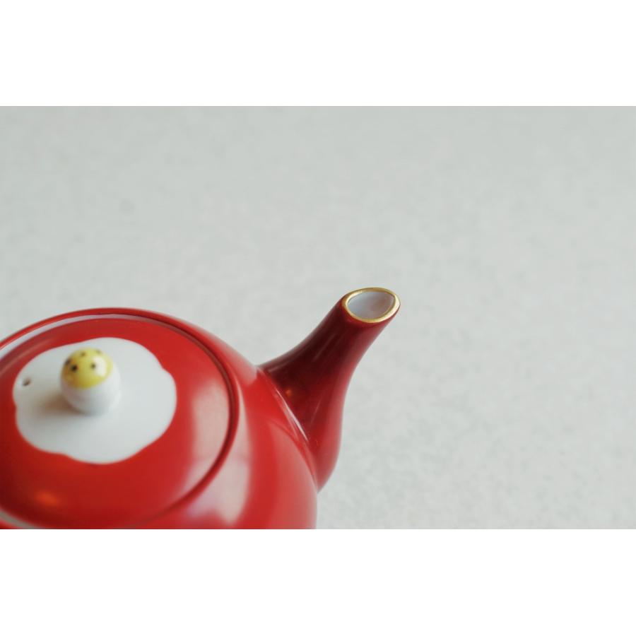 美濃焼 ティーポット 赤椿 和食器 おしゃれ 磁器 急須 ポット PP 美濃焼 ティーポット 赤椿 和食器 おしゃれ 磁器 急須 ポット PP