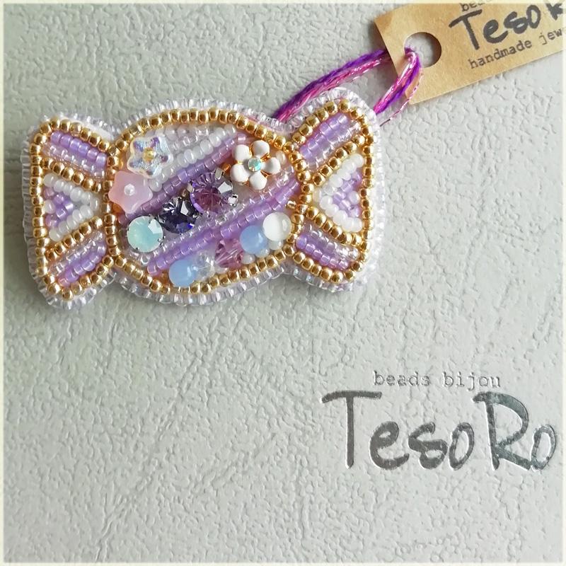 キャンディーブローチ 〜TesoRo~ ビーズ刺繍 : KoKo Shop ヤフー店 