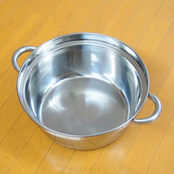 段付鍋 日本製 ステンレス 18-8ステンレス製 段付 料理鍋 39cm 13.0L 13L 段付き鍋 新潟県 燕三条製 鍋 円付鍋 和鍋 業務用 プロの画像
