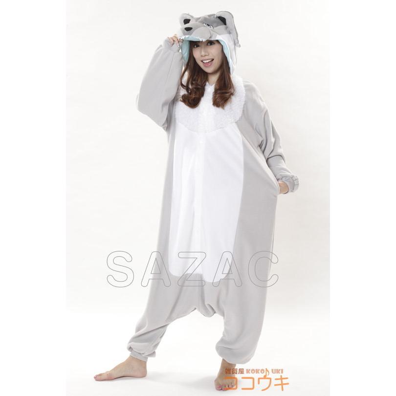 着ぐるみ 大人用 シルバーオオカミ フリース 狼 おおかみ パジャマ きぐるみ アニマル 動物 仮装 イベント用品 通販 販売 雑貨屋ココウキ - 通販 - Yahoo ショッピング